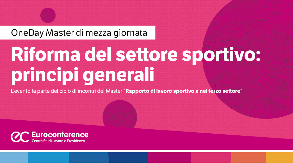 Immagine Riforma del settore sportivo: principi generali | Euroconference
